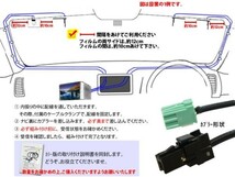 フィルムアンテナ セット イクリプス AVN-ZX03i 地デジ 高感度 GPS 一体型 L型 クリーナー付 VR-1 交換 修理 補修 フルセグ 汎用 RG6F_画像3