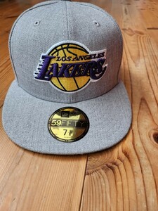 NBA ニューエラ レイカーズ キャップ　アメリカ購入　7と1/2　56.8センチ　超美品　レア