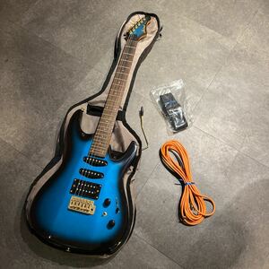 【美品】 Aria Pro II アリアプロ2 MAGNA ネイビー 青 エレキギター ケース付き 160サイズ（156）