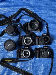 1円〜大量デジタル一眼レフカメラ デジタルカメラ Nikon PANASONIC LUMIX レンズ 状態未確認 完全未確認 激安スタート