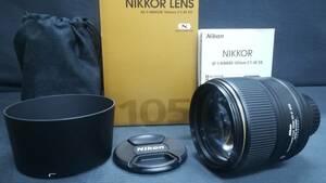 【美品♪】Nikon/ニコン AF-S NIKKOR 105mm f/1.4E ED 単焦点 レンズ /動作品