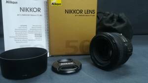 【美品♪】Nikon/ニコン AF-S NIKKOR 50mm f/1.8G 単焦点 レンズ /動作品