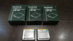 【動作品♪】FUJIFILM 富士フィルム 純正 NP-50 バッテリー/5個セット
