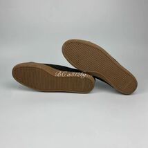 ZARA 本革×キャンバスコンビスニーカー 27.0cm 42 BROWN メンズ ザラ レザー スニーカー シューズ ローカット 薄底_画像8