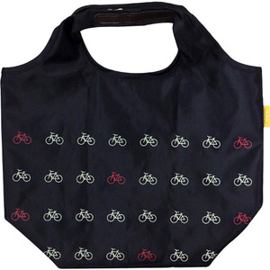 . writing sama eko tote bag small bicycle navy blue approximately 29.5×23×13cm polyester 100% made in China new goods 