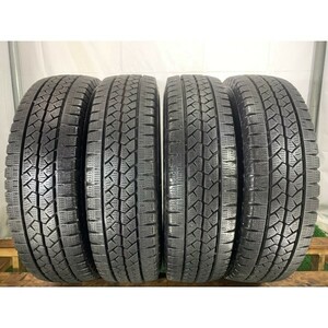 2022年製 8分山 ブリヂストン BLIZZAK VL1 195/80R15 107/105L LT 4本/札幌市手渡可/中古スタッドレスタイヤ(冬タイヤ) ハイエース等 F_117