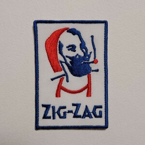  jig The gZIGZAG badge / import abroad rare Vintage sticker Harley bike 