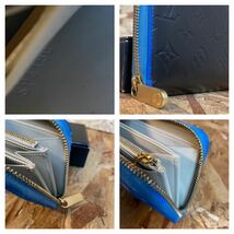 1円〜美品 LOUIS VUITTON ルイヴィトン ヴェルニ モノグラム 正規品 ラウンドファスナー財布 ジッピーウォレット SP4190_画像8