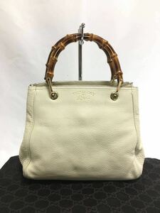 グッチ バンブーライン　レザー　 ハンドバッグ ショルダーバッグ GUCCI 