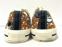 【中古】BURBERRY　バーバリー　ローカット　スニーカー　シューズ　靴　キャンバス　マルチカラー_画像5