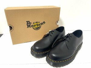 【未使用品】Dr.Martens　ドクターマーチン　ホール　ローカット　レザーシューズ　ブラック　靴　1461BEX3