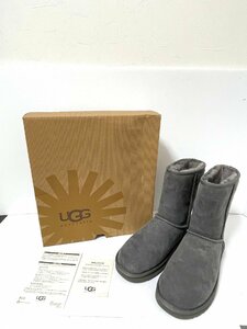 【未使用品】UGG アグ　ムートンブーツ　靴　グレー