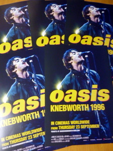 映画　　チラシ　　５枚 　　『oasis KNEBWORTH 1996　オアシス：ネブワース1996』