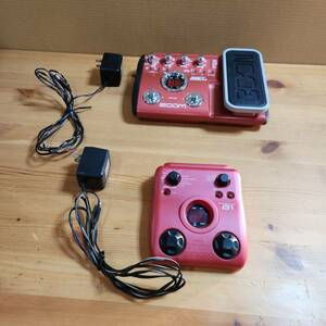 ☆ZOOM ズーム マルチエフェクター B1 B2.1u Bass Effects Pedal ACアダプター(中古品/現状品/保管品)☆