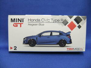 1/64★MINI GT★２★ホンダシビックタイプR (FK8)★メタリックブルー★MGT00002-R★未開封