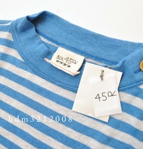 新品 45R 超ガーゼの908縞Tシャツ_画像3