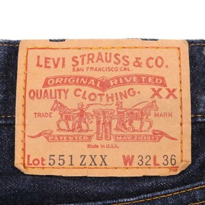 LEVI'S / 551ZXX リーバイス USA製 刻印555 バレンシア工場 デニム パンツ ジーンズ 551-0006 表記サイズ32の画像8