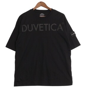 DUVETICA デュベティカ ロゴ プリント クルーネック Tシャツ 半袖 カットソー 表記サイズ50