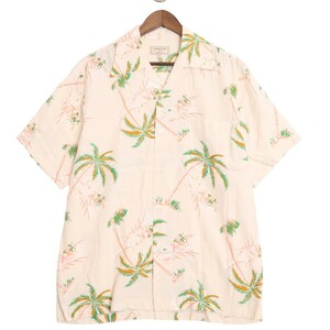 MAISON KITSUNE × Kona Bay Hawaii メゾンキツネ コナベイハワイ 開襟 オープンカラー ハワイアンシャツ アロハシャツ 表記サイズM