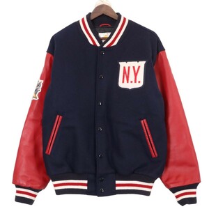 GOLDEN BEAR / DELUXE VARSITY JACKET ゴールデンベア 袖レザー スタジャン スタジアムジャンパー アワージャケット 表記サイズM