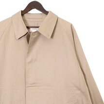 CIOTA / SUVIN COTTON GABARDINE BALMACAAN COAT シオタ スビン コットン ギャバジン バルマカンコート 表記サイズ5_画像4