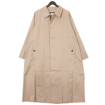 CIOTA / SUVIN COTTON GABARDINE BALMACAAN COAT シオタ スビン コットン ギャバジン バルマカンコート 表記サイズ5_画像1