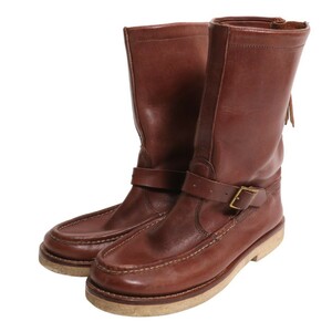 RUSSELL MOCCASIN / ZEPHYR Russel Moccasin Zephyr back Zip leather boots 
