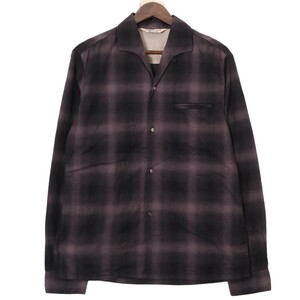 未使用品 JELADO / Vincent Shirt ジェラード ヴィンセントシャツ チェック オープンカラー コットン ロングスリーブ シャツ 表記サイズ17