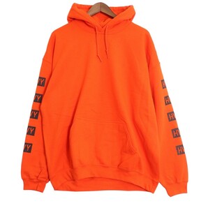 HWY / CAL-TRANS HOODIE ハイウェイ スウェット パーカー フーディ オレンジ 表記サイズXLの画像1