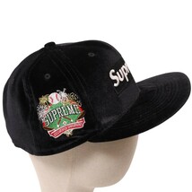 Supreme × New Era / 22FW Velour Box Logo Cap シュプリーム ニューエラ ベロア ボックス ロゴ キャップ 表記サイズ7 5/8_画像4