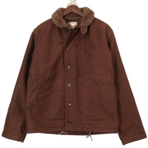 BUZZ RICKSON'S / N-1 Brown NAVY DEPARTMENT DEMOTEX-ED バズリクソンズ デッキジャケット BR14408 東洋エンタープライズ 表記サイズ40