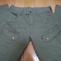 EDWIN エドウィン ストレッチ【カーゴパンツ】カーキ Mサイズ ※used（一度のみ着用）_画像5