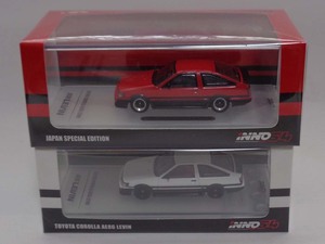 1/64【INNO64】 トヨタ　カローラ　レビン　AE86　2台セット