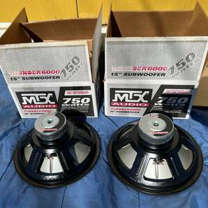 ★激安売り切り!! 未使用 MTX AUDIO Thunder T6000 サブウーファー 15インチ 38cm 4Ω 750W T6154 2個セット ★の画像3