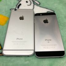 1円〜 iPhone6とSIMフリー iPhoneSE第1世代 2台セット シルバーとスペースグレイ 16と32GB 判定○ 送料無料 _画像2