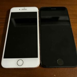 1円〜 SIMフリー iPhone7と8 2台セットブラック ゴールド 判定○ 送料無料 