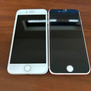 1円〜 SIMフリー iPhone7と8 2台セットピンクゴールド シルバー 送料無料 