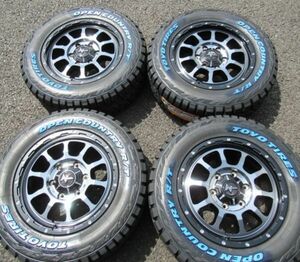 ★数量限定★ナイトロパワー M10 16ｘ6.5 ＋38 6H/139.7 BK/DC+マシニング/ブラッククリア ｘ４本 ※TOYO オープンカントリーR/T 215/65R16