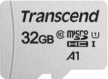 在庫3【ケース付き】トランセンド microSDカード 32GB UHS-I U1 A1 Class10 データ復旧ソフト TS32GUSD300S-AE　SD変換アダプタ付_画像2