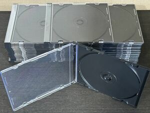 CD DVD Blu-ray ケース 5mm 30枚 空 CDケース 収納 新品同様