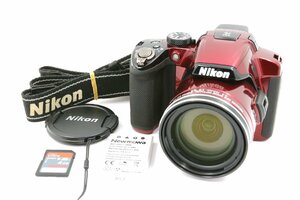 《動作保証》 Nikon COOLPIX P510 クールピクス ニコン デジタル カメラ バッテリー SDカード ストラップ付 光学42倍 1605万画素