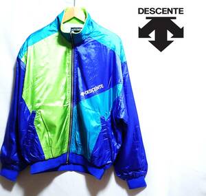 ☆DESCENTE　☆デサント　☆ドルマン袖　☆トラックジャケット　☆トラックジャージ　☆ナイロンジャケット　☆Oサイズ