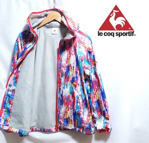 ☆le coq sportif　☆ルコック　☆スポーツウエア　☆フード付き　☆ウインドブレーカー　☆パーカージャケット　☆YKKファスナー　☆L