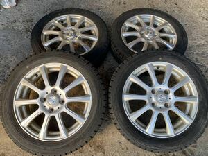 バリ山　スタッドレス4本セット アルミホイール付き ダンロップ WINTER MAXX WM01 165/60R15 15×4.5J オフセット45