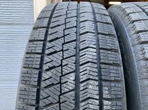 バリ山 スタッドレス 4本セット ブリヂストン ブリザック VRX2 185/65R15 2021年 トヨタ純正ホイール 15×6J アクアなど_画像2