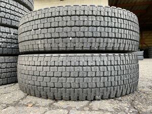 チ3929　送料無料　深溝スタッドレス　DUNLOP DECTES SP001　225/80R17.5 123/122L　2本価格　2022年製