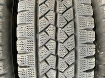 ク4039　送料無料☆深溝スタッドレス　BRIDGESTONE ブリヂストン BLIZZAK VL1　195/80R15 107/105L LT　4本価格　2022年製_画像5