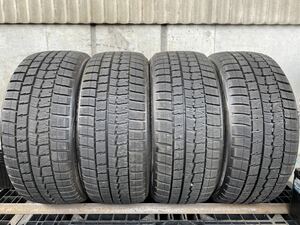 ク4055　送料無料☆深溝スタッドレス美品　DUNLOP ダンロップ WINTER MAXX WM01　225/40R18 88Q　4本価格　2016年製