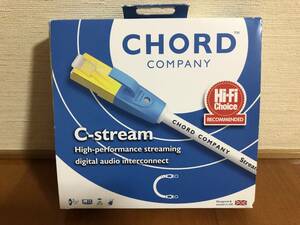 CHORD COMPANY C-Stream Streaming LAN 3m new goods unused original box attaching 