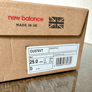 国内正規品 UK製 New Balance OU576VT ベジタブルタンニンレザー US7 25cm イギリス英国製 NB 限定M576 スニーカー Made In Englandの画像10